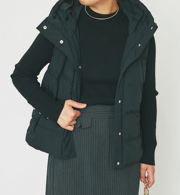  「《着回し力抜群》エアリーピュアダウンベスト」|その他|ブラック