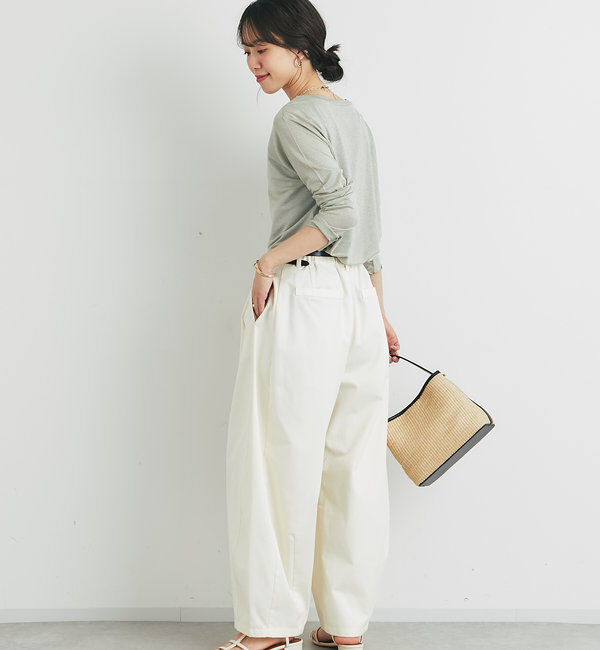  「《ヘルシーな透け感》ラメシアーロンT」|Tシャツ・カットソー|