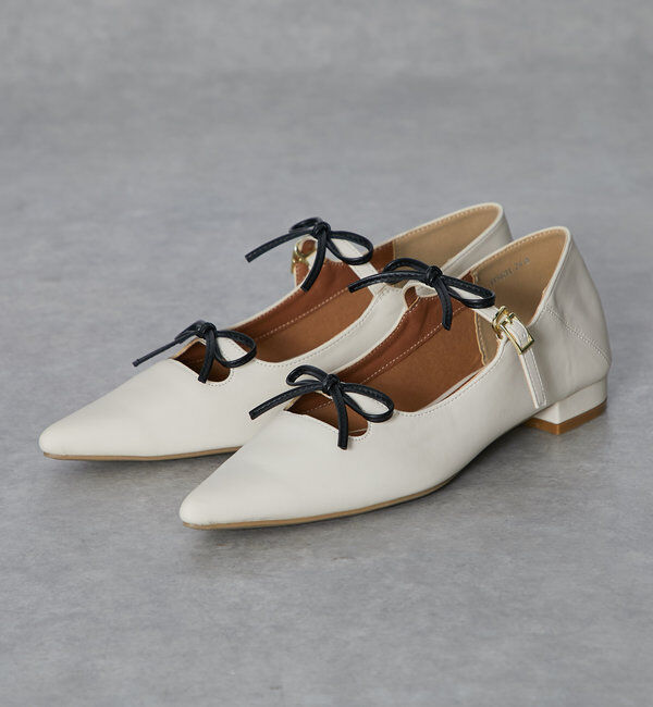  「【EVOL(イーボル)】リボンパンプス」|その他|