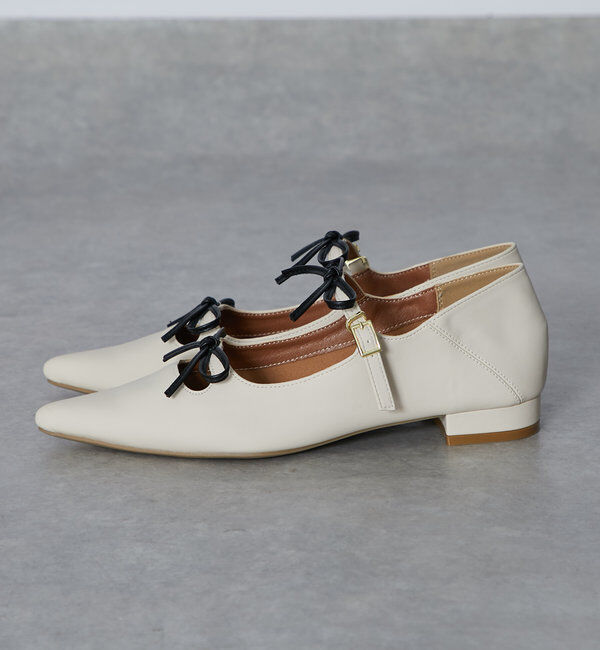  「【EVOL(イーボル)】リボンパンプス」|その他|