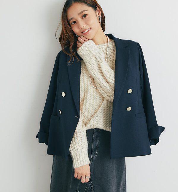  「《きちんと感◎》金釦カルゼジャケット」|その他|