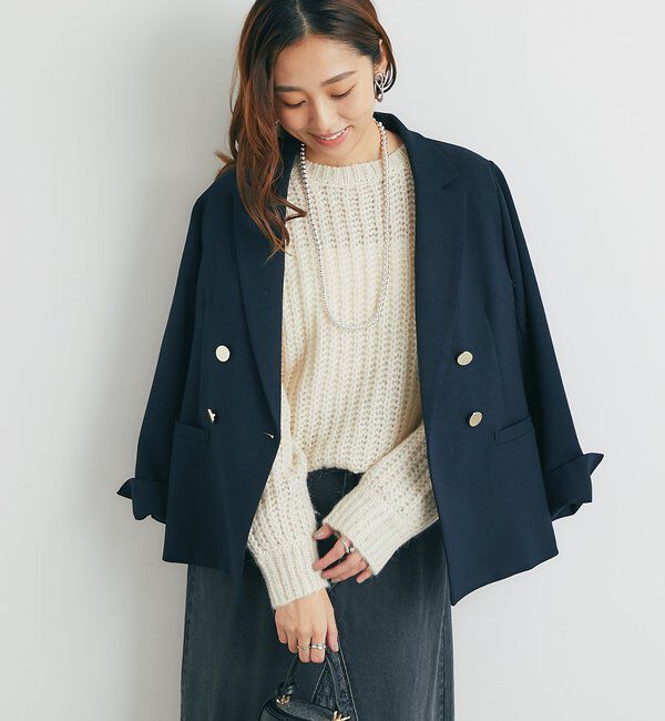  「《きちんと感◎》金釦カルゼジャケット」|その他|