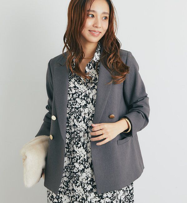  「《きちんと感◎》金釦カルゼジャケット」|その他|