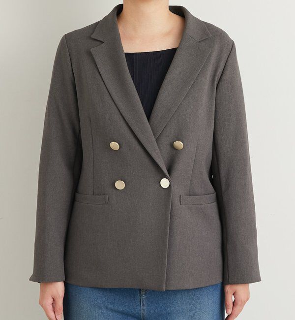  「《きちんと感◎》金釦カルゼジャケット」|その他|