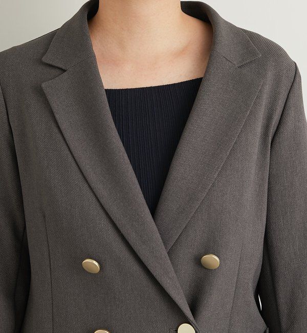  「《きちんと感◎》金釦カルゼジャケット」|その他|