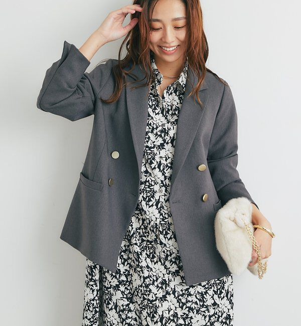  「《きちんと感◎》金釦カルゼジャケット」|その他|