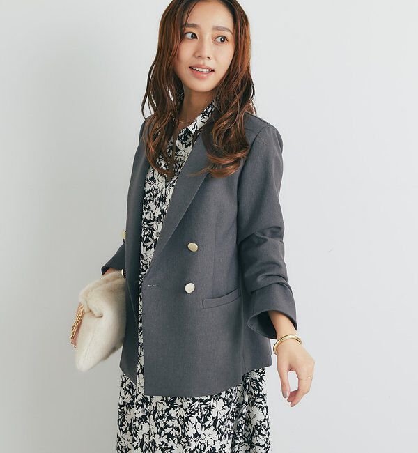  「《きちんと感◎》金釦カルゼジャケット」|その他|