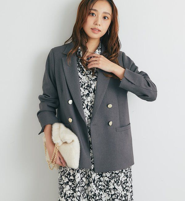  「《きちんと感◎》金釦カルゼジャケット」|その他|