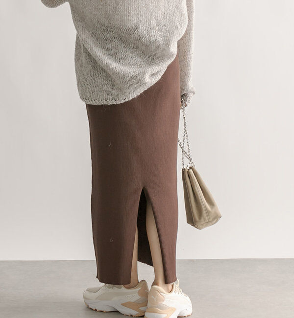  「予約【新色追加/マイナス3kg/レビュー高評価☆】リブタイトスカート」|スカート|