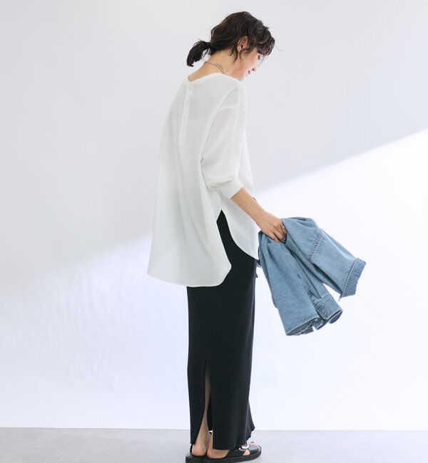  「予約【新色追加/マイナス3kg/レビュー高評価☆】リブタイトスカート」|スカート|