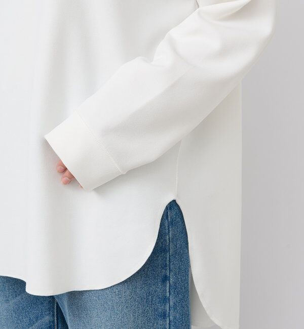  「【ウォッシャブル/しわになりにくい】カットジョーゼットプルオーバー」|Tシャツ・カットソー|