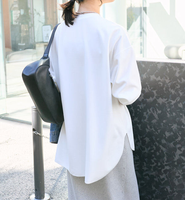  「【ウォッシャブル/しわになりにくい】カットジョーゼットプルオーバー」|Tシャツ・カットソー|