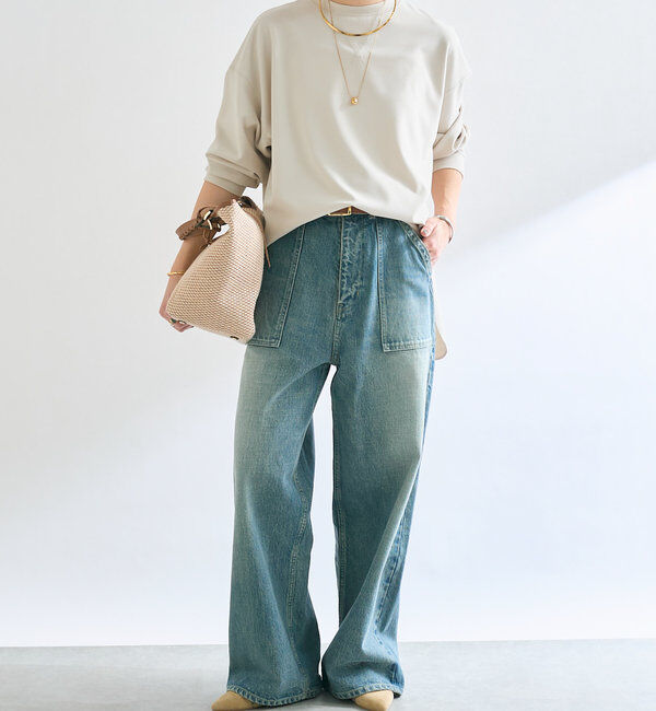  「【ウォッシャブル/しわになりにくい】カットジョーゼットプルオーバー」|Tシャツ・カットソー|