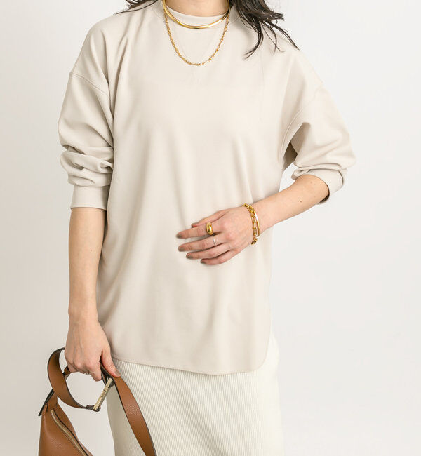  「【ウォッシャブル/しわになりにくい】カットジョーゼットプルオーバー」|Tシャツ・カットソー|