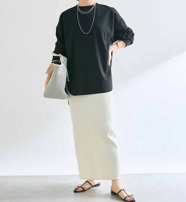  「【ウォッシャブル/しわになりにくい】カットジョーゼットプルオーバー」|Tシャツ・カットソー|