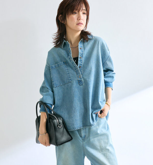  「【MONN.:.(モン)】デニムプルオーバー」|シャツ・ブラウス|