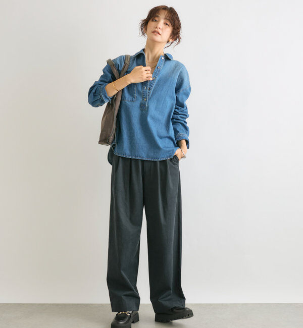  「【MONN.:.(モン)】デニムプルオーバー」|シャツ・ブラウス|