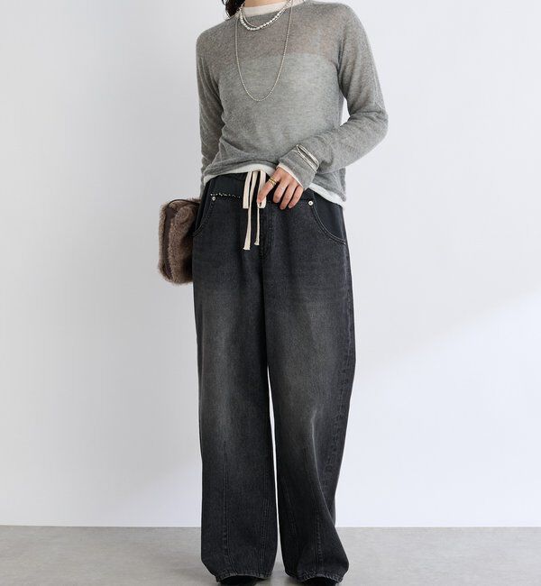  「【周りと差がつく】グレーパールショートネックレス」|ブローチ・コサージュ|