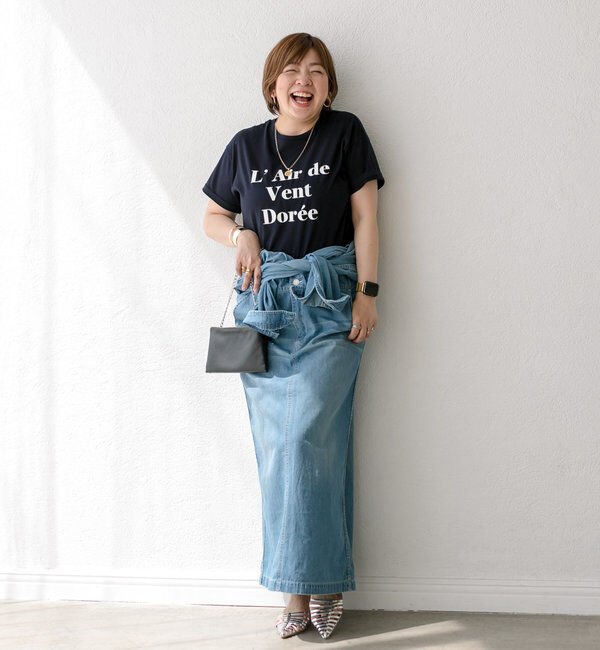  「【MONN&times;Yoshiiiiii】デニムシャツワンピース」|ワンピース|