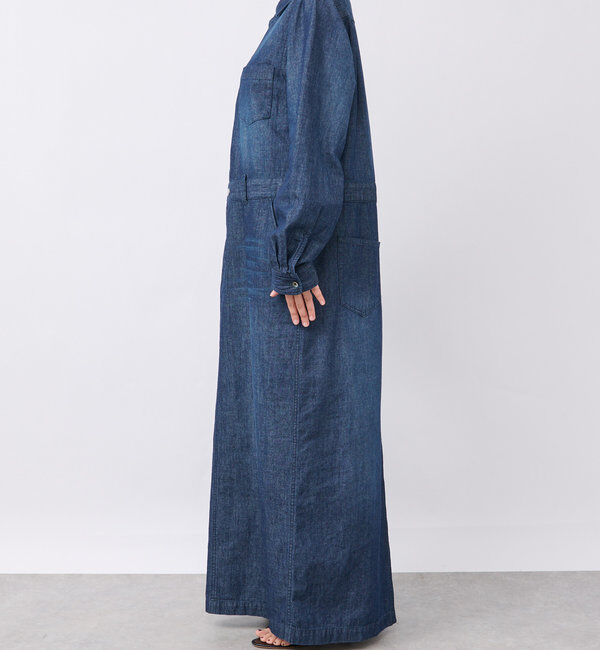  「【MONN&times;Yoshiiiiii】デニムシャツワンピース」|ワンピース|