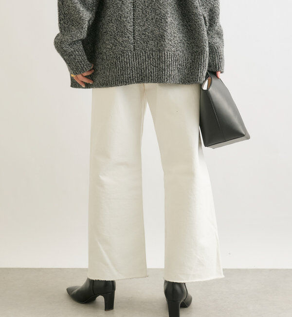  「【MONN.:.(モン)】neat wide DENIM」|デニム|