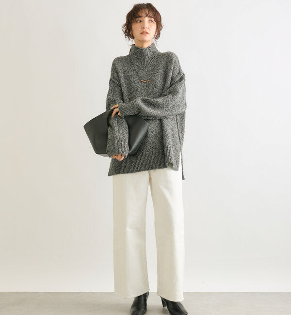  「【MONN.:.(モン)】neat wide DENIM」|デニム|