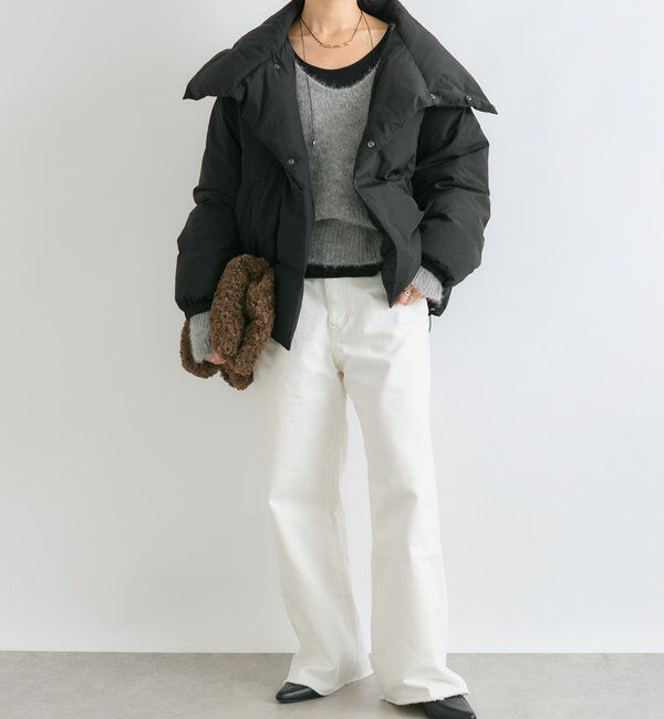  「【MONN.:.(モン)】neat wide DENIM」|デニム|