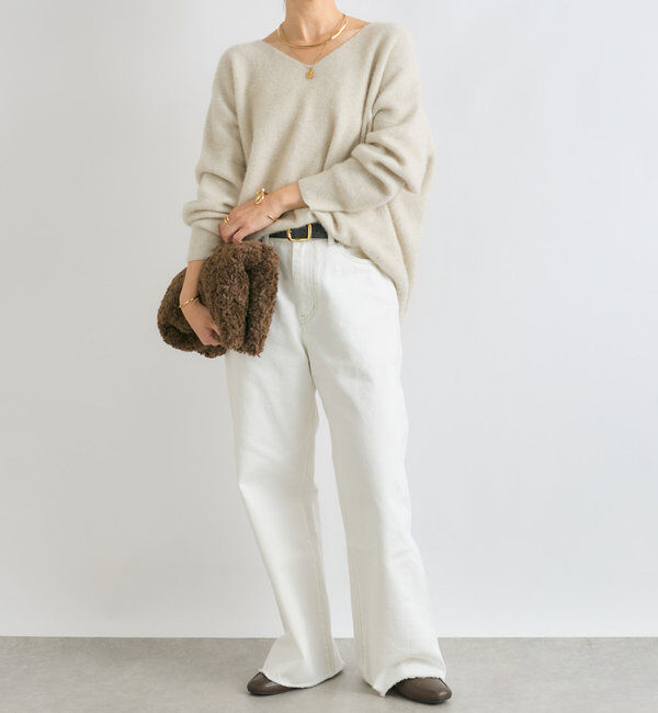  「【MONN.:.(モン)】neat wide DENIM」|デニム|