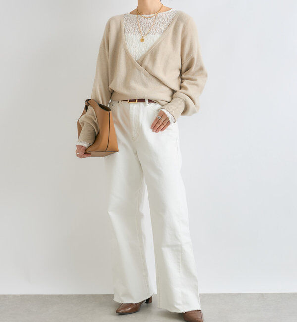  「【MONN.:.(モン)】neat wide DENIM」|デニム|