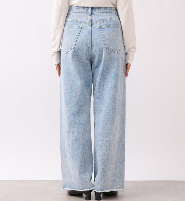  「【MONN.:.(モン)】neat wide DENIM」|デニム|