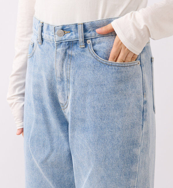  「【MONN.:.(モン)】neat wide DENIM」|デニム|