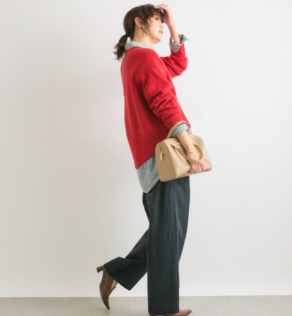  「【インフルエンサーコラボカラー登場！】アームウォーマーニット」|ニット・セーター|