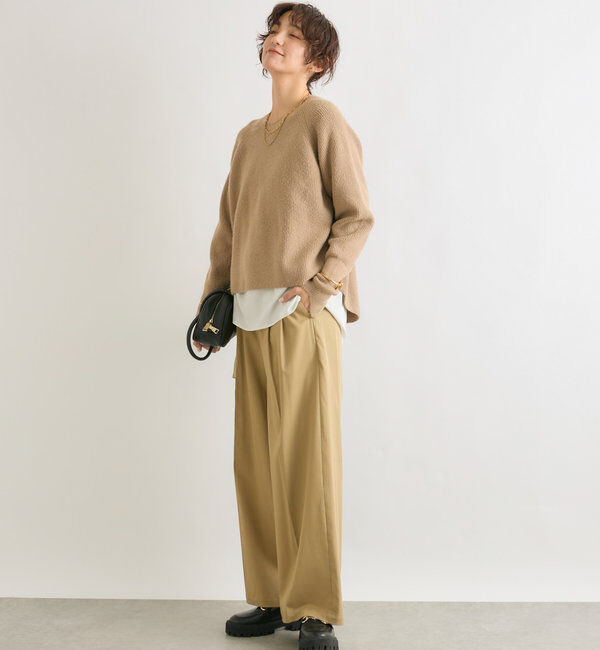  「【インフルエンサーコラボカラー登場！】アームウォーマーニット」|ニット・セーター|