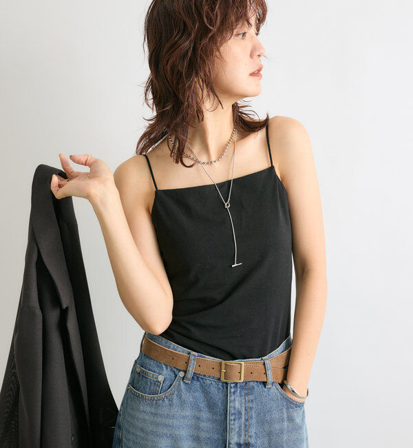  「【新色追加】【MONN.:. (モン)】スクエアバックルスエードベルト」|ベルト|