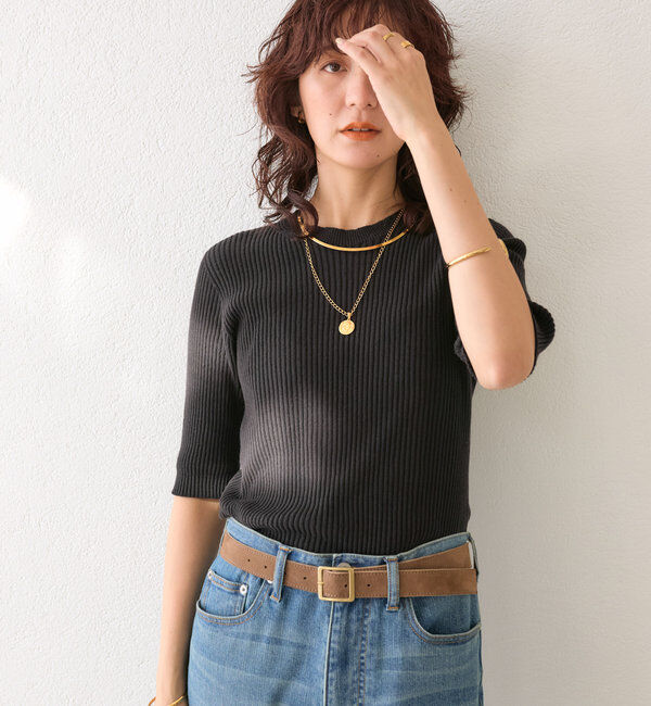  「【新色追加】【MONN.:. (モン)】スクエアバックルスエードベルト」|ベルト|