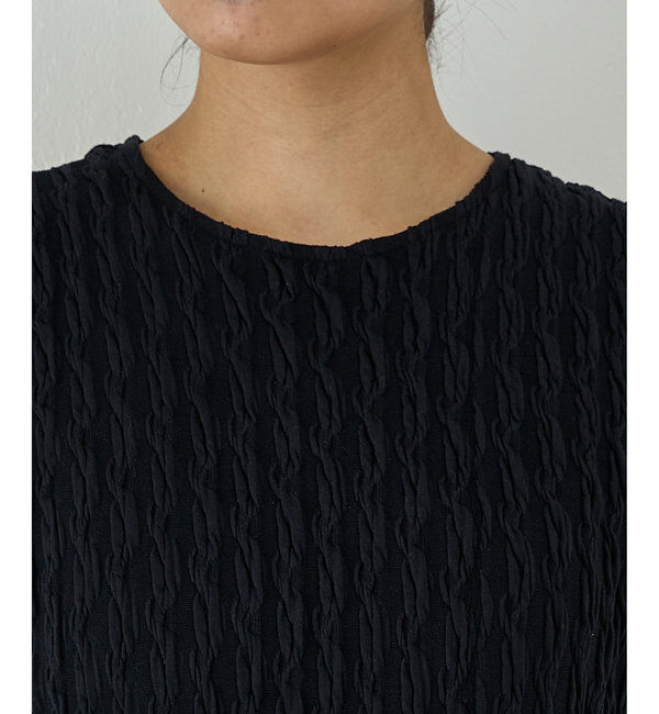  「【PEAS】ジャガードノースリカットワンピース」|ワンピース|