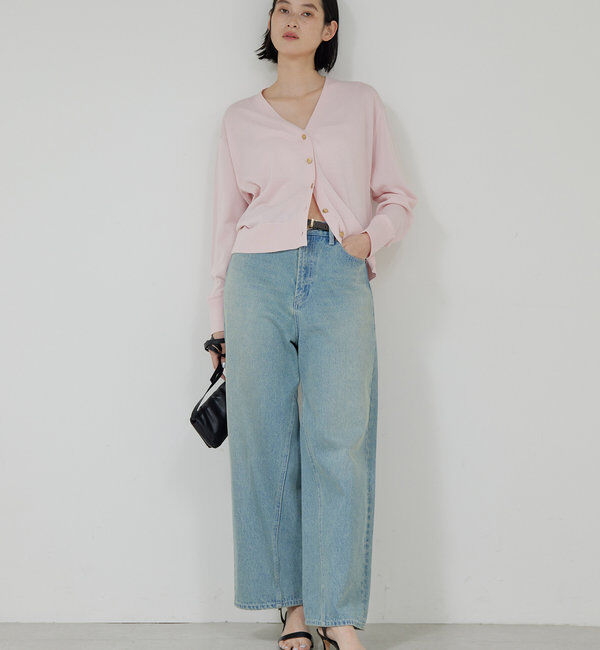  「【接触冷感/アンサンブル対応】アイシーコットンVカーデ」|ニット・セーター|