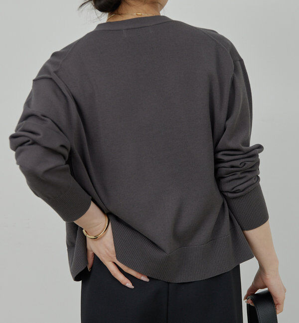  「【接触冷感/アンサンブル対応】アイシーコットンVカーデ」|ニット・セーター|