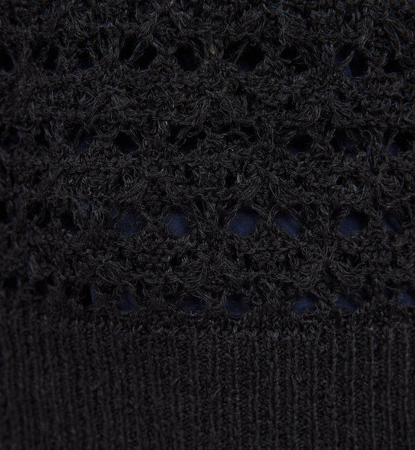  「透かし編みニットベスト」|ニット・セーター|