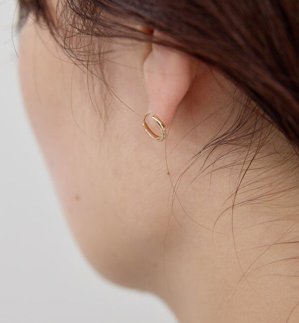  「【2.718】DIAスパイラルフープピアス」|リング|