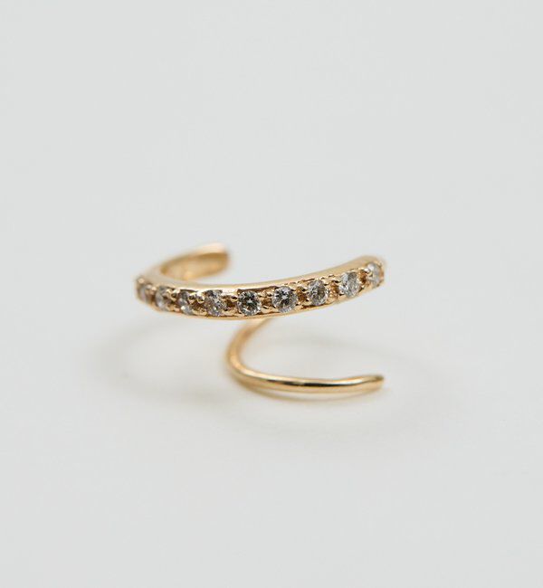  「【2.718】DIAスパイラルフープピアス」|リング|