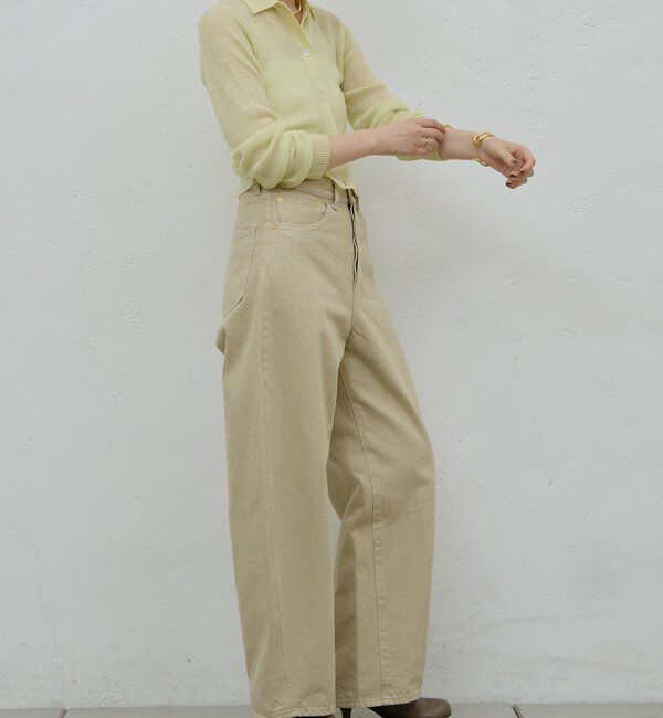  「【HERITANOVUM】【セットアップ対応】シアーリブポロニット」|ニット・セーター|