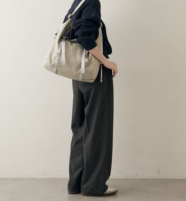  「ナイロンジャガードメタルバックルショルダーバッグ L」|ショルダー・メッセンジャー|