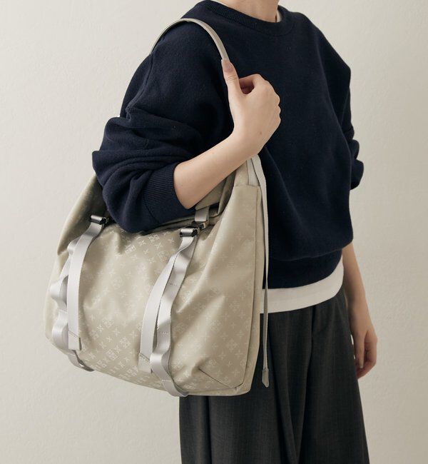  「ナイロンジャガードメタルバックルショルダーバッグ L」|ショルダー・メッセンジャー|