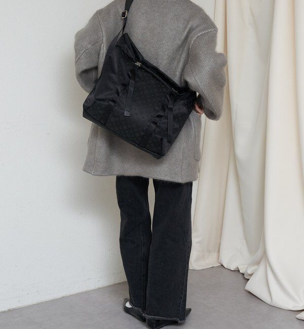  「ナイロンジャガードメタルバックルショルダーバッグ L」|ショルダー・メッセンジャー|