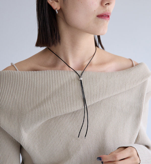  「【8色展開】オフショルリブニット」|ニット・セーター|