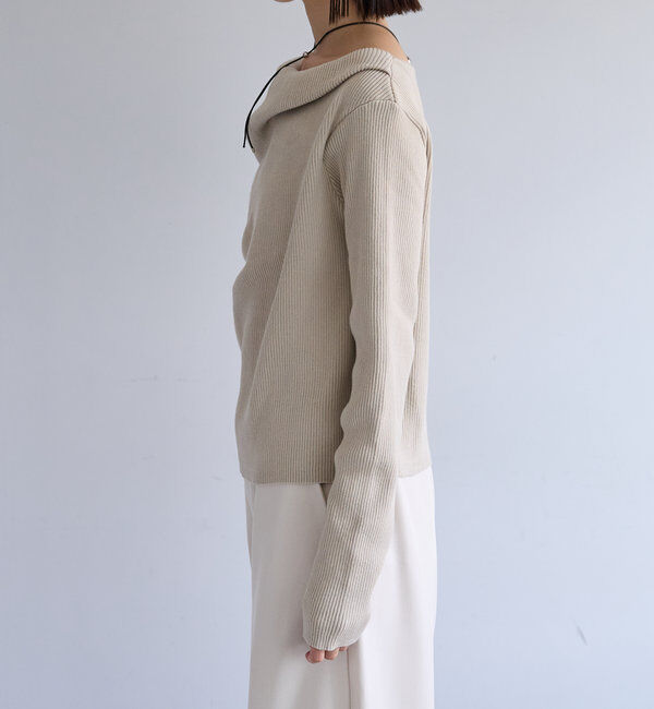  「【8色展開】オフショルリブニット」|ニット・セーター|