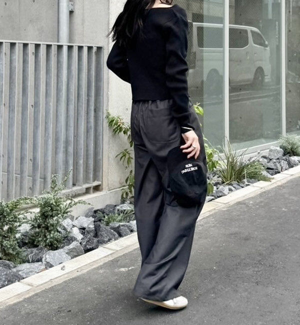  「【8色展開】オフショルリブニット」|ニット・セーター|