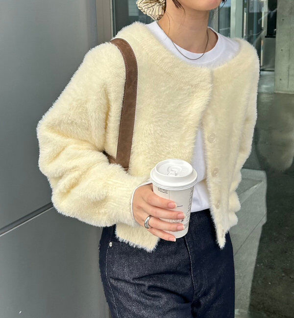  「ミンクライクカーディガン」|カーディガン|