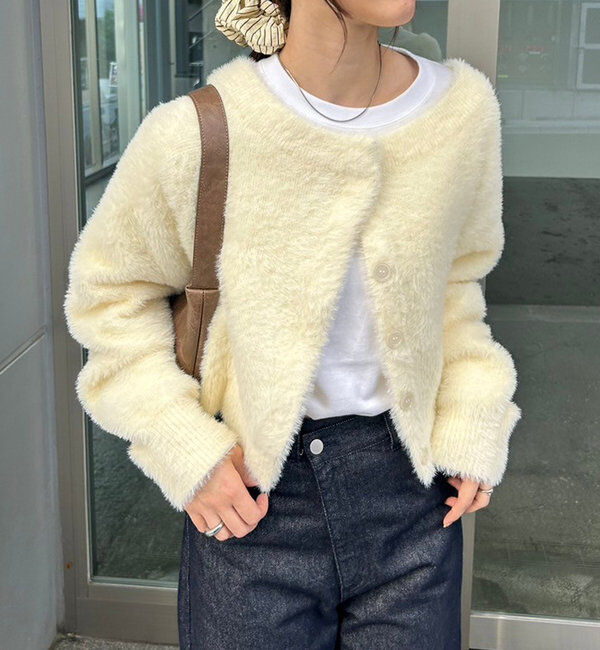  「ミンクライクカーディガン」|カーディガン|